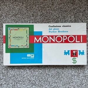 Monopoli Classic Board Game Italian Edition New sealed vintage